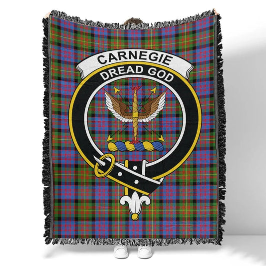 Scottish Tartan Carnegie Ancient Clan Woven Blanket Crest Style