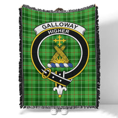 Scottish Tartan Galloway District Clan Woven Blanket Crest Style