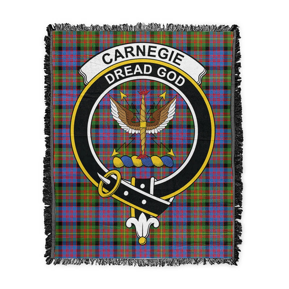 Scottish Tartan Carnegie Ancient Clan Woven Blanket Crest Style