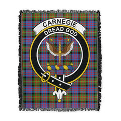Scottish Tartan Carnegie Ancient Clan Woven Blanket Crest Style