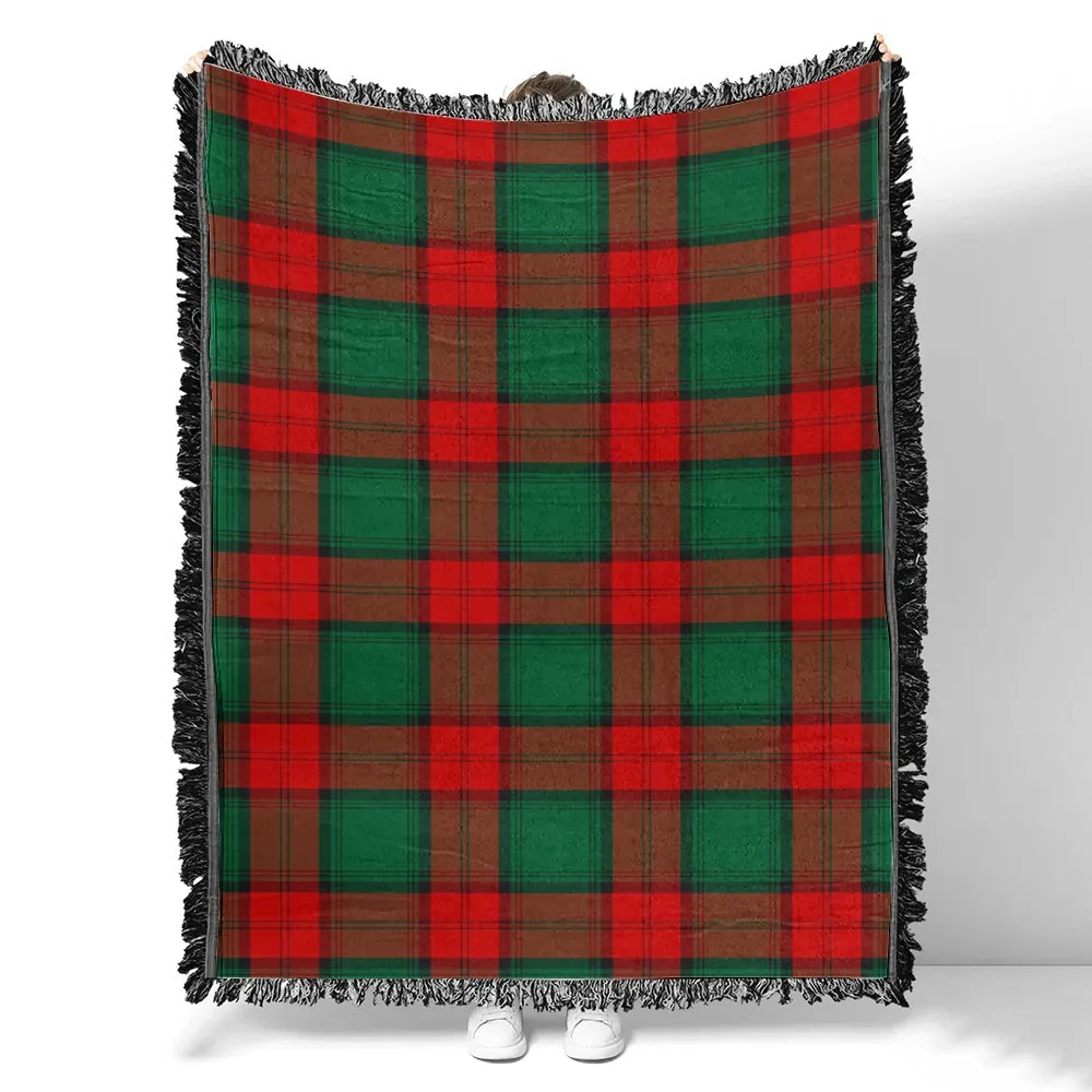 Scottish Tartan Stewart Atholl Modern Clan Woven Blanket Plaid Style