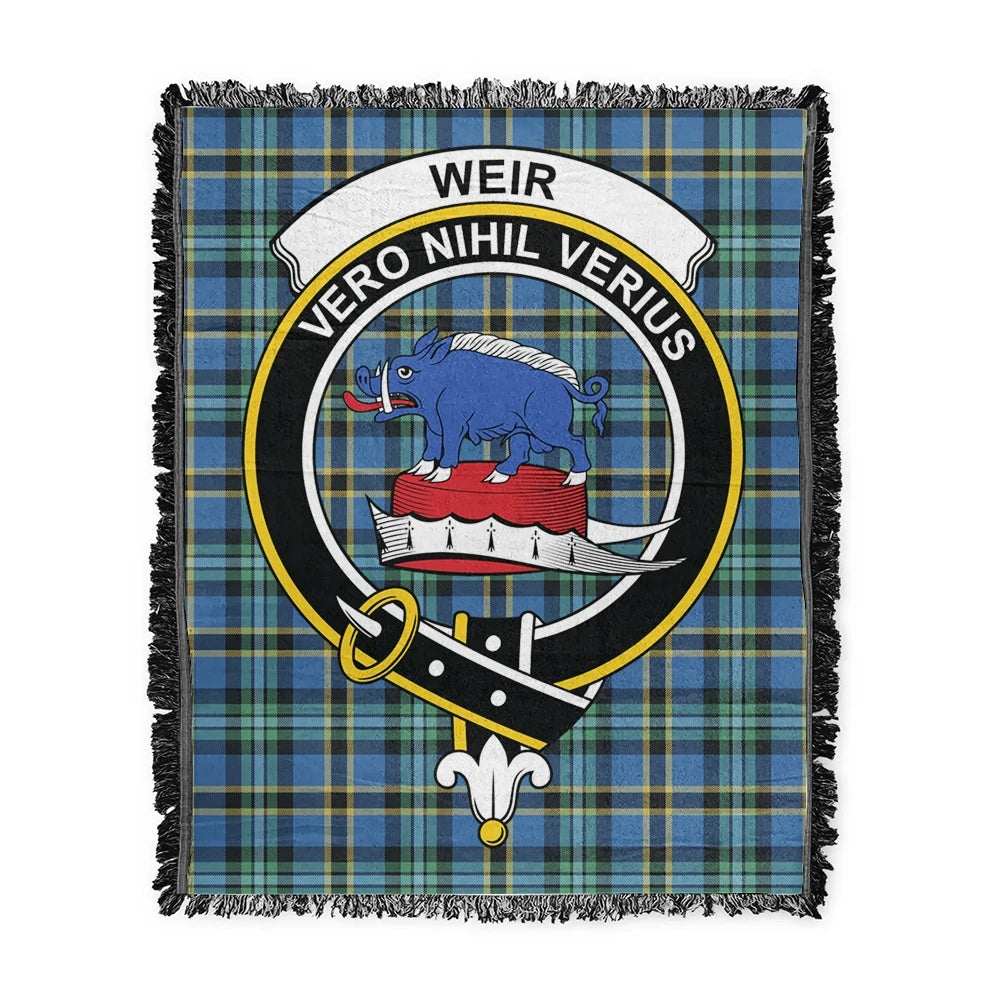 Scottish Tartan Weir Ancient Clan Woven Blanket Crest Style