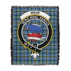 Scottish Tartan Weir Ancient Clan Woven Blanket Crest Style