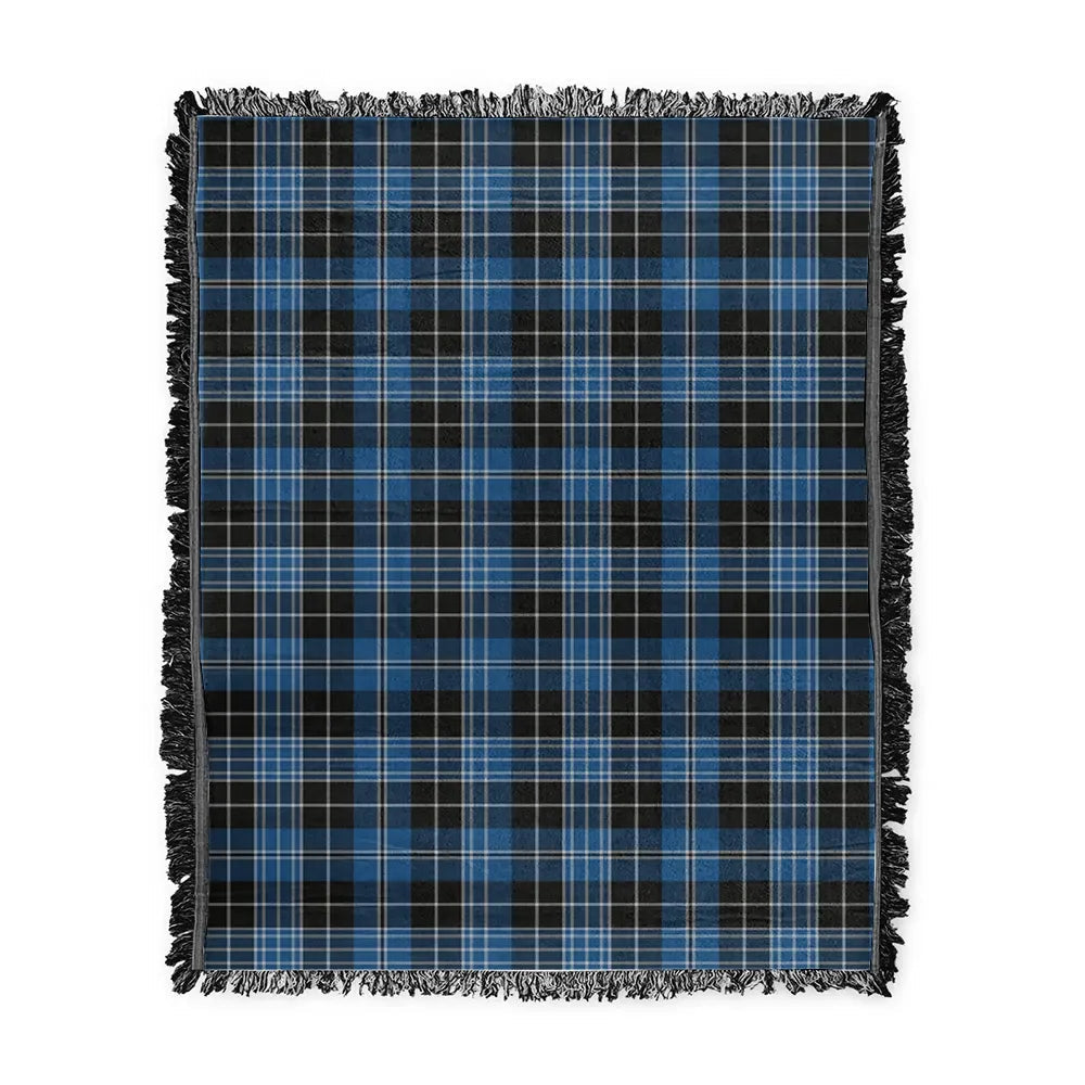 Scottish Tartan Clergy Blue Clan Woven Blanket Plaid Style