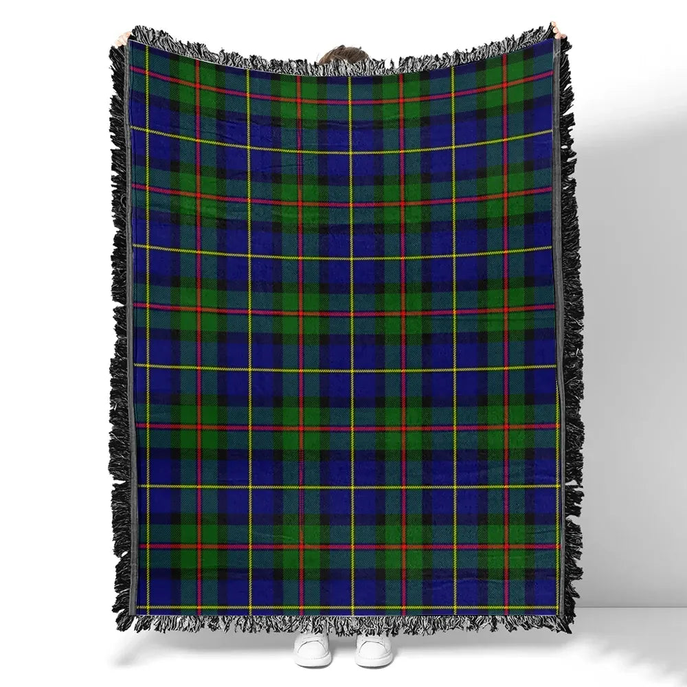 Scottish Tartan MacLeod of Harris Modern Clan Woven Blanket Plaid Style