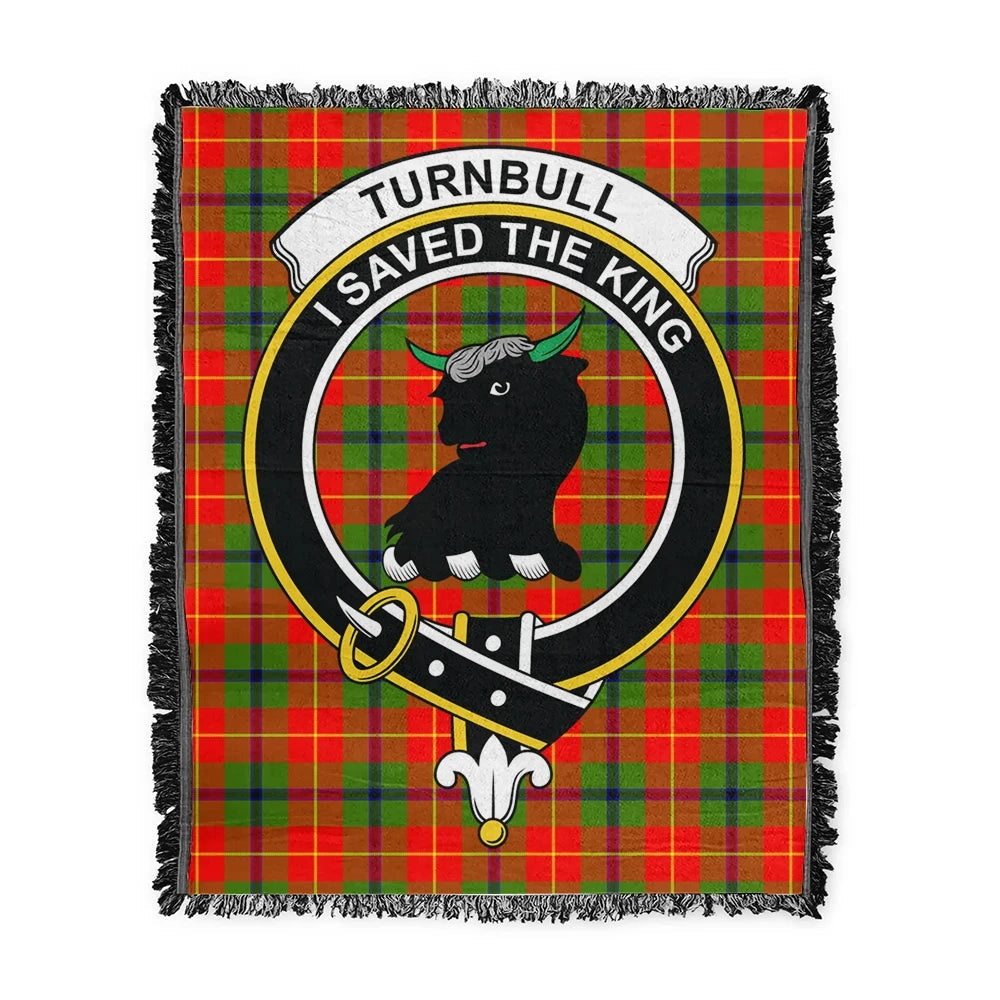 Scottish Tartan Turnbull Dress Clan Woven Blanket Crest Style