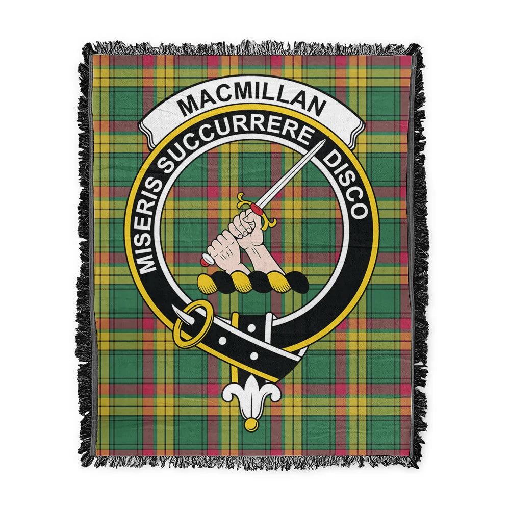 Scottish Tartan MacMillan Old Ancient Clan Woven Blanket Crest Style