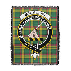 Scottish Tartan MacMillan Old Ancient Clan Woven Blanket Crest Style