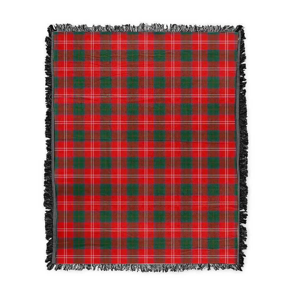 Scottish Tartan Chisholm Modern Clan Woven Blanket Plaid Style