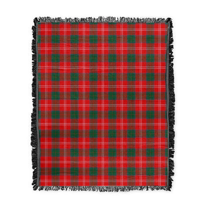 Scottish Tartan Chisholm Modern Clan Woven Blanket Plaid Style