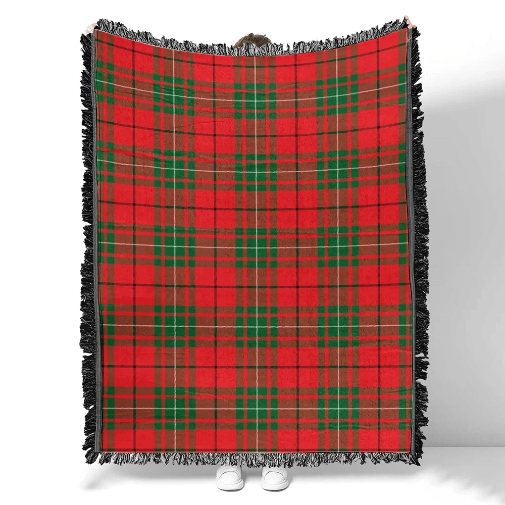 Scottish Tartan MacAulay Modern Clan Woven Blanket Plaid Style