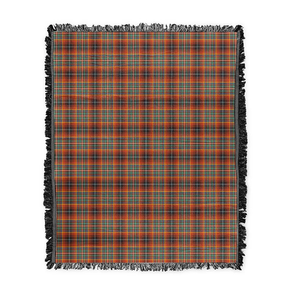 Scottish Tartan Innes Ancient Clan Woven Blanket Plaid Style