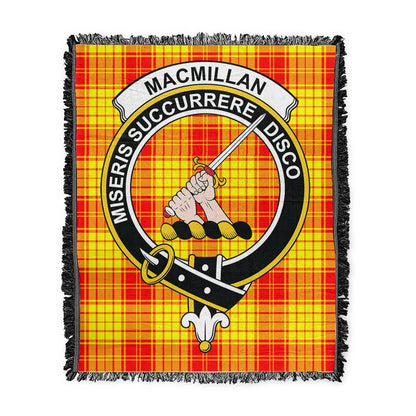 Scottish Tartan MacMillan Clan Clan Woven Blanket Crest Style