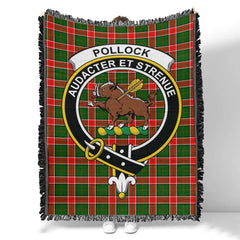 Scottish Tartan Pollock Modern Clan Woven Blanket Crest Style
