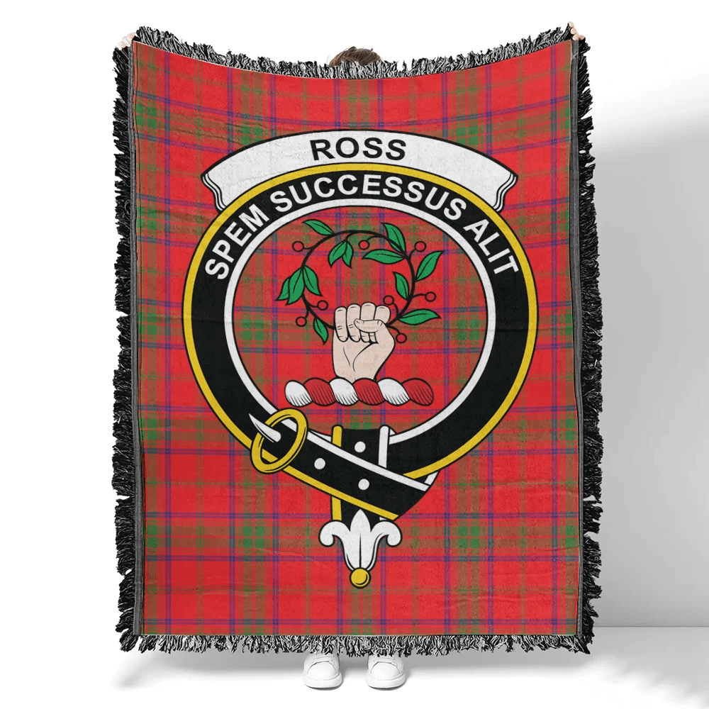 Scottish Tartan Ross Modern Clan Woven Blanket Crest Style
