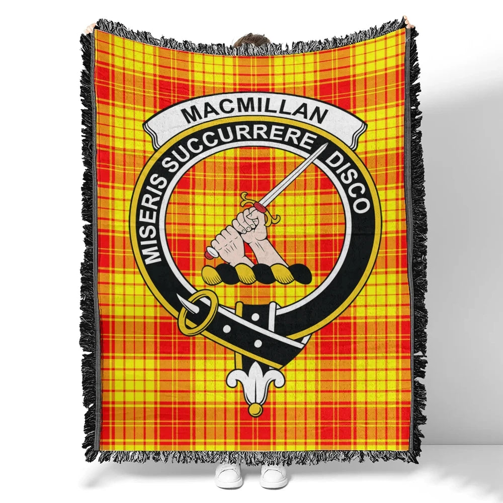 Scottish Tartan MacMillan Clan Clan Woven Blanket Crest Style