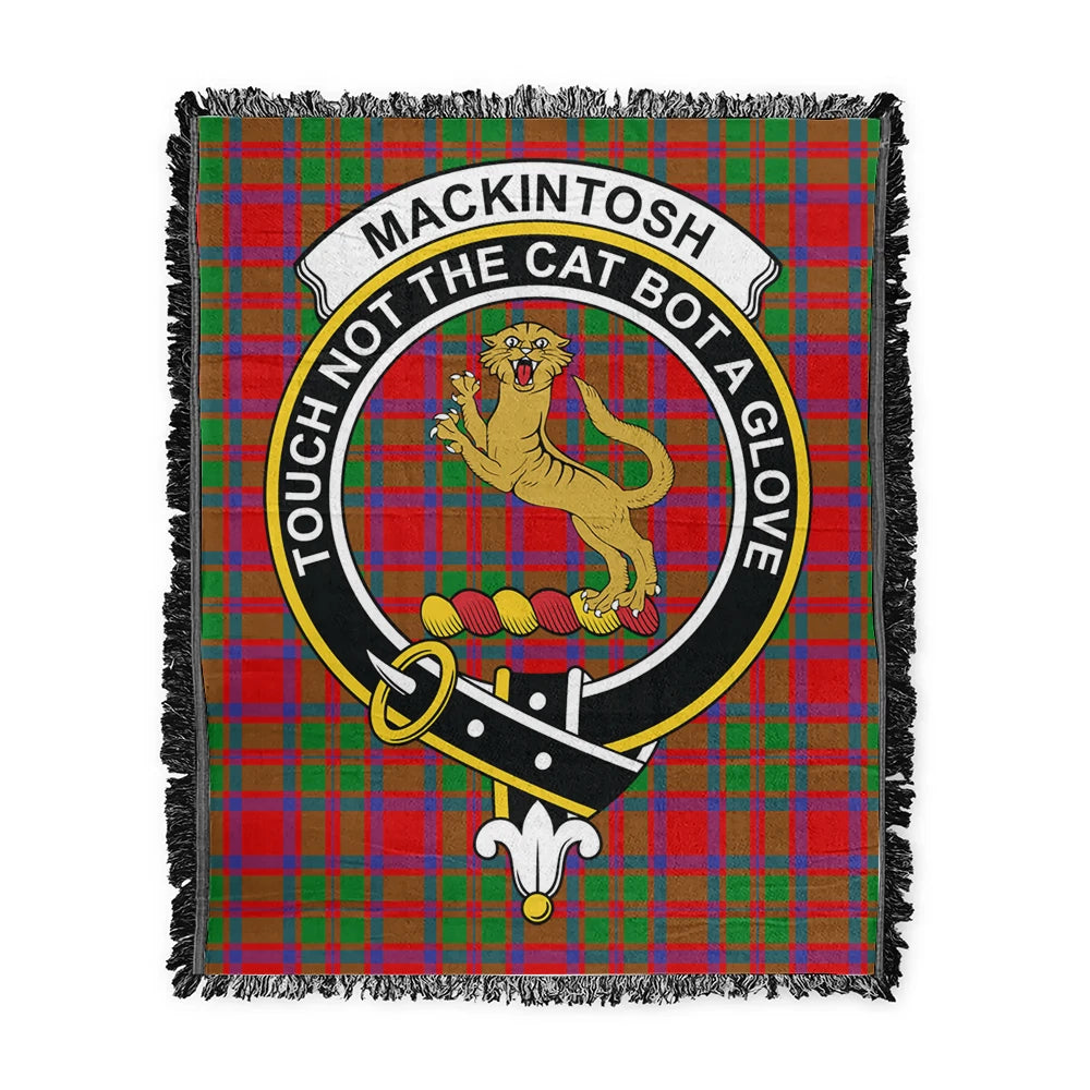 Scottish Tartan MacKintosh Modern Clan Woven Blanket Crest Style