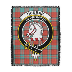 Scottish Tartan Dunbar Ancient Clan Woven Blanket Crest Style