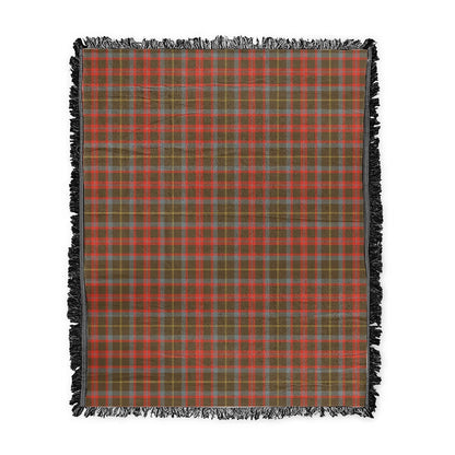 Scottish Tartan MacKintosh Hunting Weathered Clan Woven Blanket Plaid Style