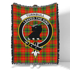 Scottish Tartan Tennant Clan Woven Blanket Crest Style
