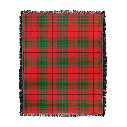 Scottish Tartan MacAulay Modern Clan Woven Blanket Plaid Style