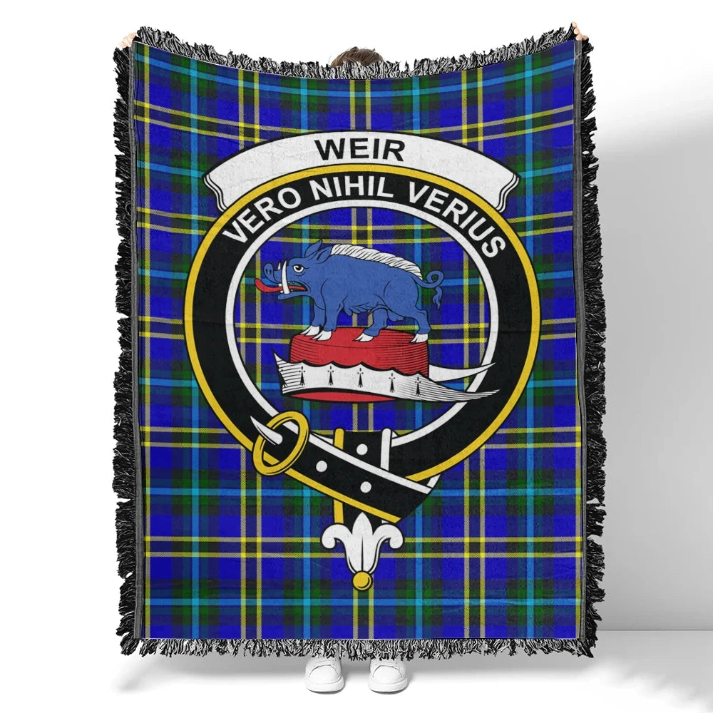 Scottish Tartan Weir Ancient Clan Woven Blanket Crest Style