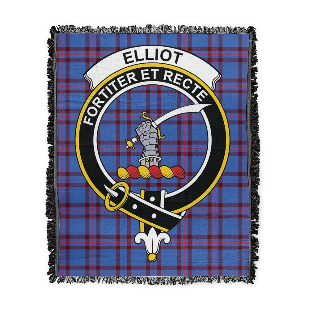 Scottish Tartan Elliot Modern Clan Woven Blanket Crest Style