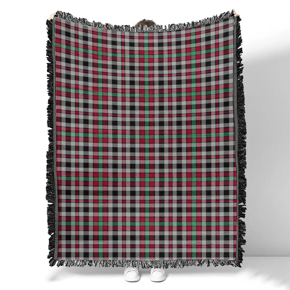 Scottish Tartan Borthwick Ancient Clan Woven Blanket Plaid Style