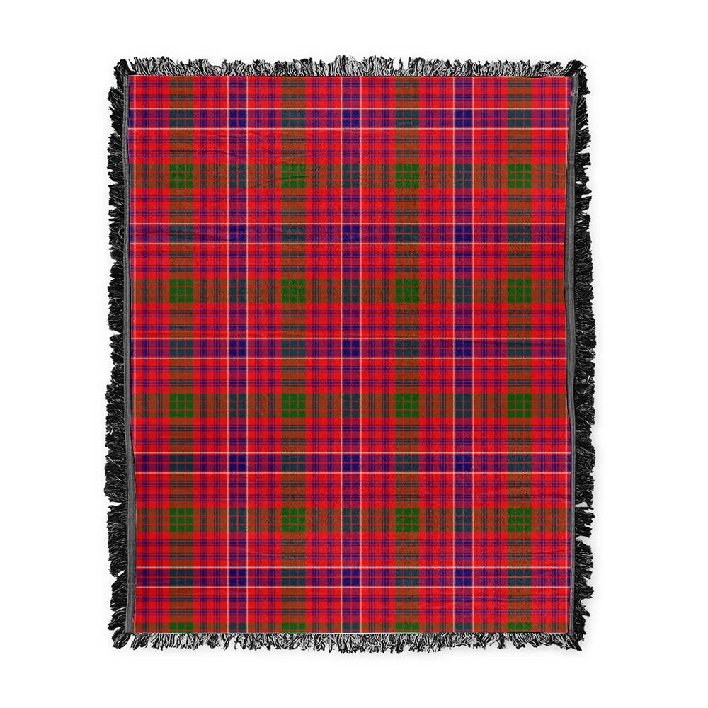 Scottish Tartan MacRae Modern Clan Woven Blanket Plaid Style