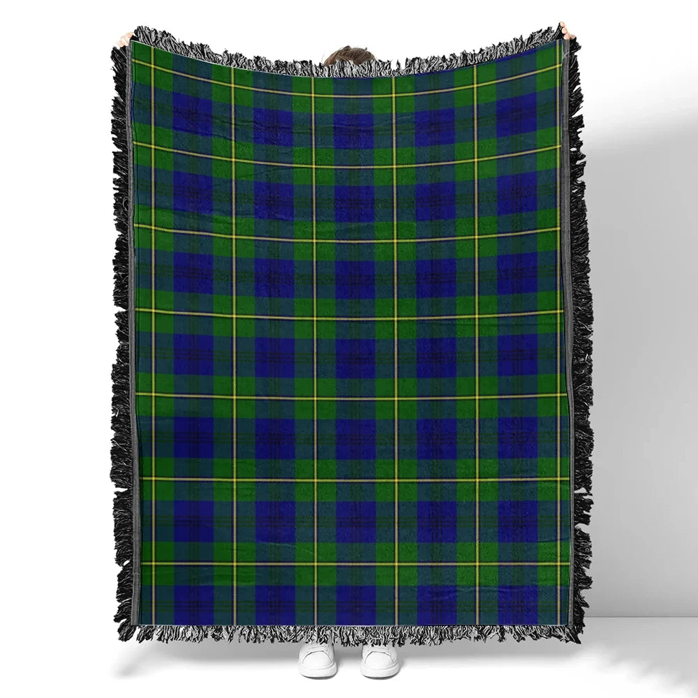 Scottish Tartan Johnston Modern Clan Woven Blanket Plaid Style