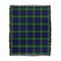 Scottish Tartan MacThomas Modern Clan Woven Blanket Plaid Style