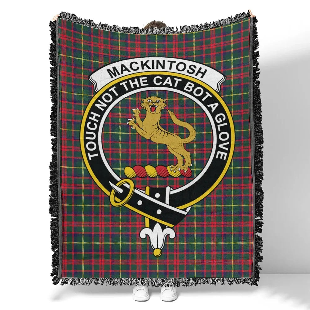 Scottish Tartan MacKintosh Hunting Modern Clan Woven Blanket Crest Style