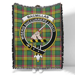 Scottish Tartan MacMillan Old Ancient Clan Woven Blanket Crest Style