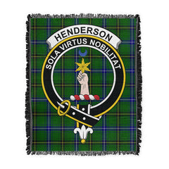 Scottish Tartan Henderson Modern Clan Woven Blanket Crest Style