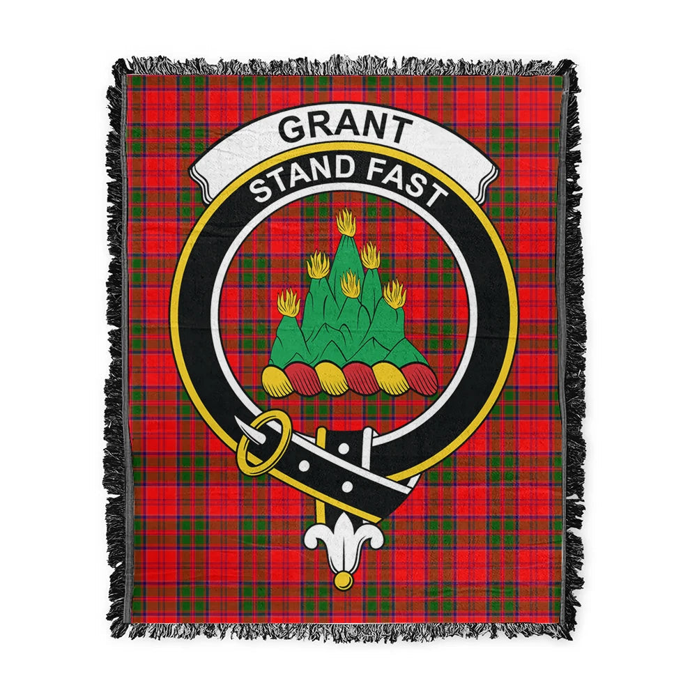 Scottish Tartan Grant Modern Clan Woven Blanket Crest Style