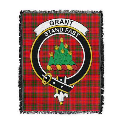 Scottish Tartan Grant Modern Clan Woven Blanket Crest Style