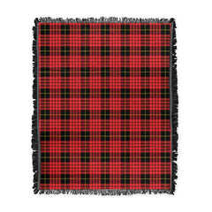 Scottish Tartan MacQueen Modern Clan Woven Blanket Plaid Style