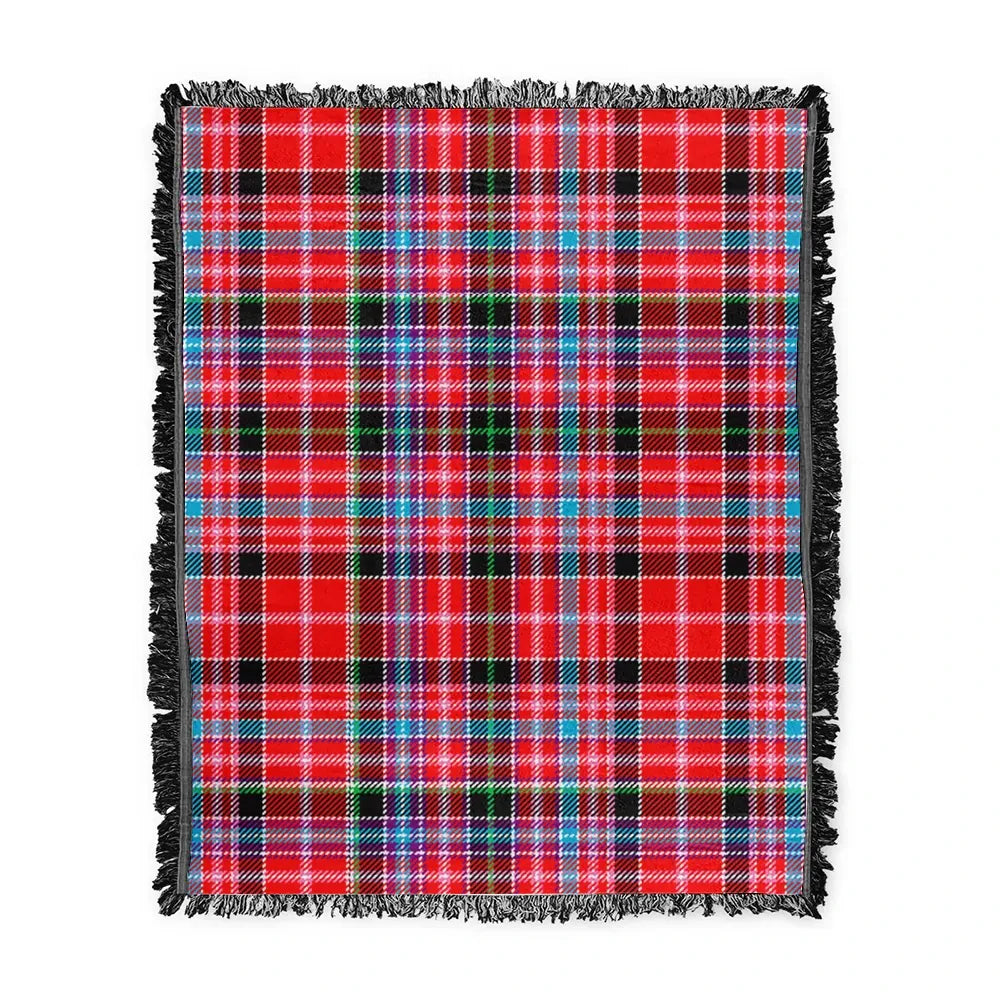 Scottish Tartan Aberdeen District Clan Woven Blanket Plaid Style