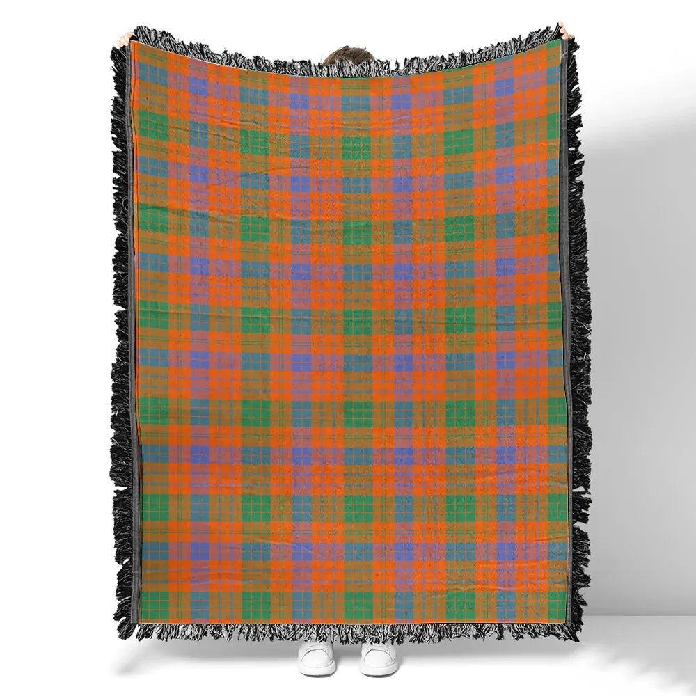 Scottish Tartan Ross Ancient Clan Woven Blanket Plaid Style