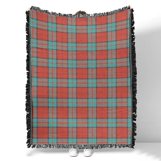 Scottish Tartan Dunbar Ancient Clan Woven Blanket Plaid Style