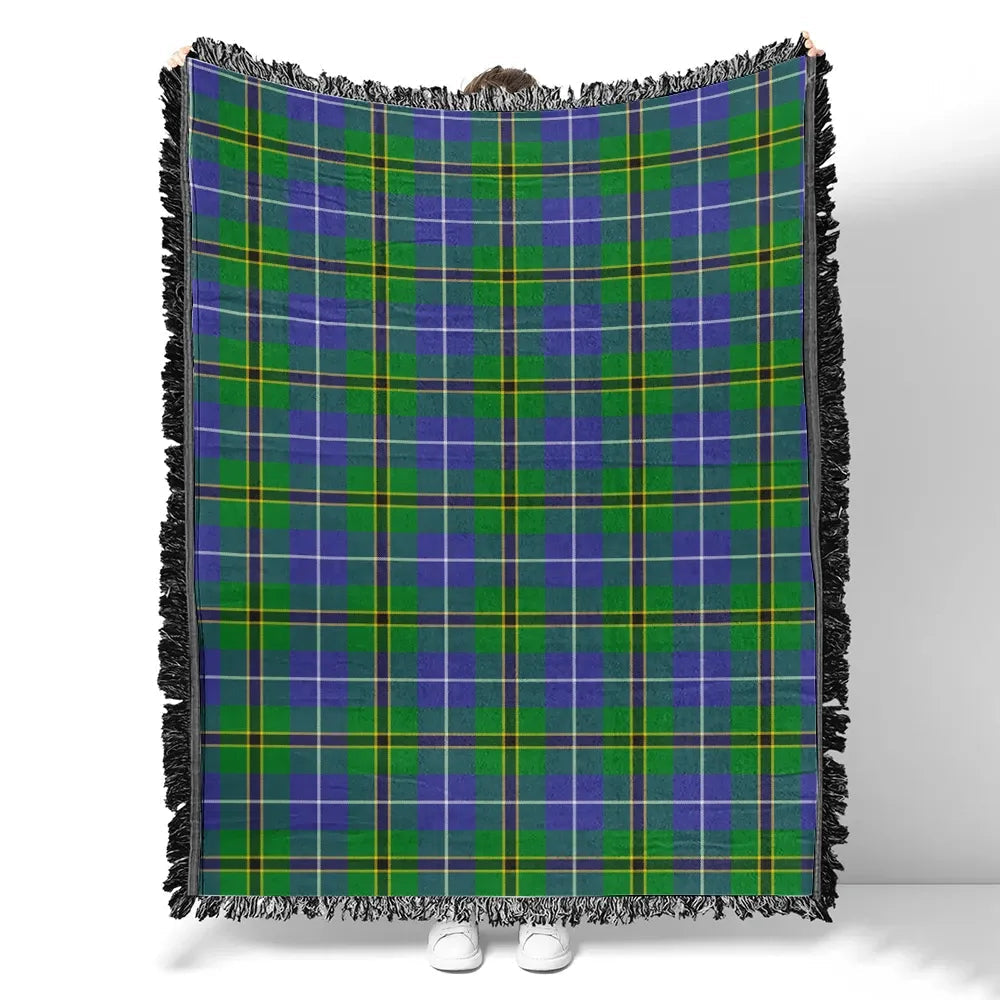 Scottish Tartan Turnbull Hunting Clan Woven Blanket Plaid Style