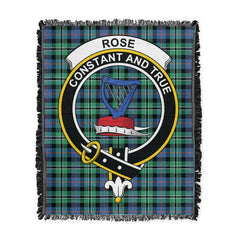 Scottish Tartan Rose Hunting Ancient Clan Woven Blanket Crest Style
