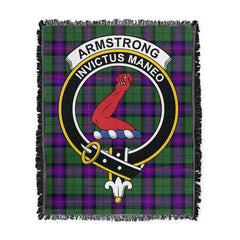 Scottish Tartan Armstrong Modern Clan Woven Blanket Crest Style