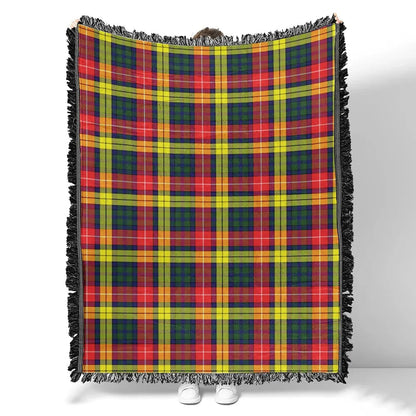 Scottish Tartan Buchanan Modern Clan Woven Blanket Plaid Style