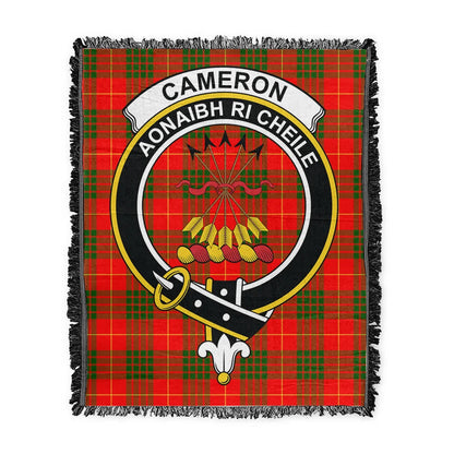 Scottish Tartan Cameron Modern Clan Woven Blanket Crest Style