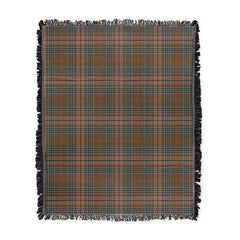 Scottish Tartan Kennedy Weathered Clan Woven Blanket Plaid Style