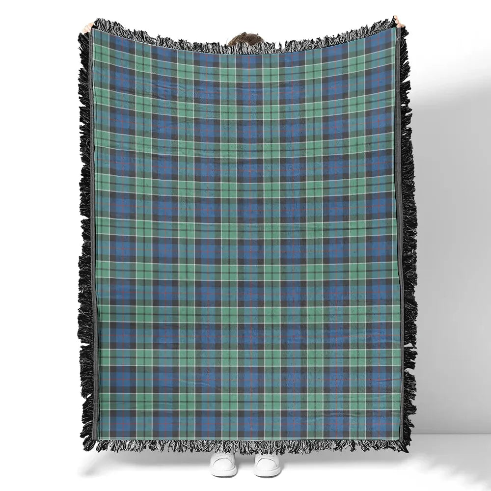 Scottish Tartan Leslie Hunting Clan Woven Blanket Plaid Style