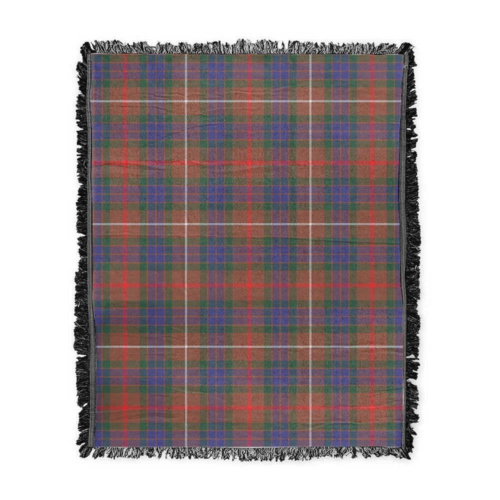 Scottish Tartan Fraser Hunting Modern Clan Woven Blanket Plaid Style