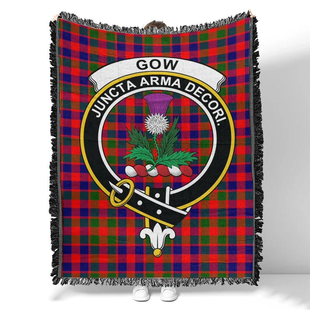 Scottish Tartan Gow Modern Clan Woven Blanket Crest Style