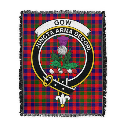 Scottish Tartan Gow Modern Clan Woven Blanket Crest Style